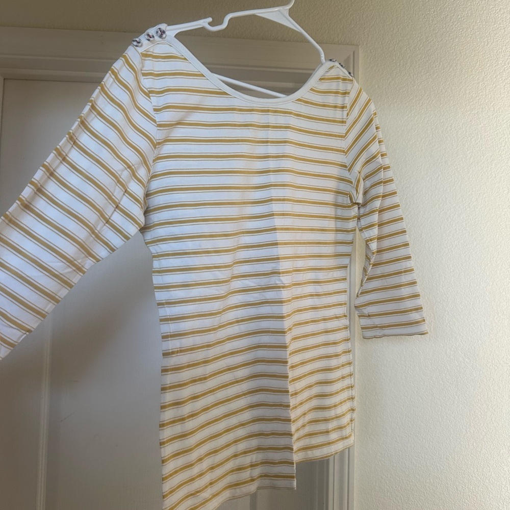 Matilda Jane Cream and Yellow Striped Top